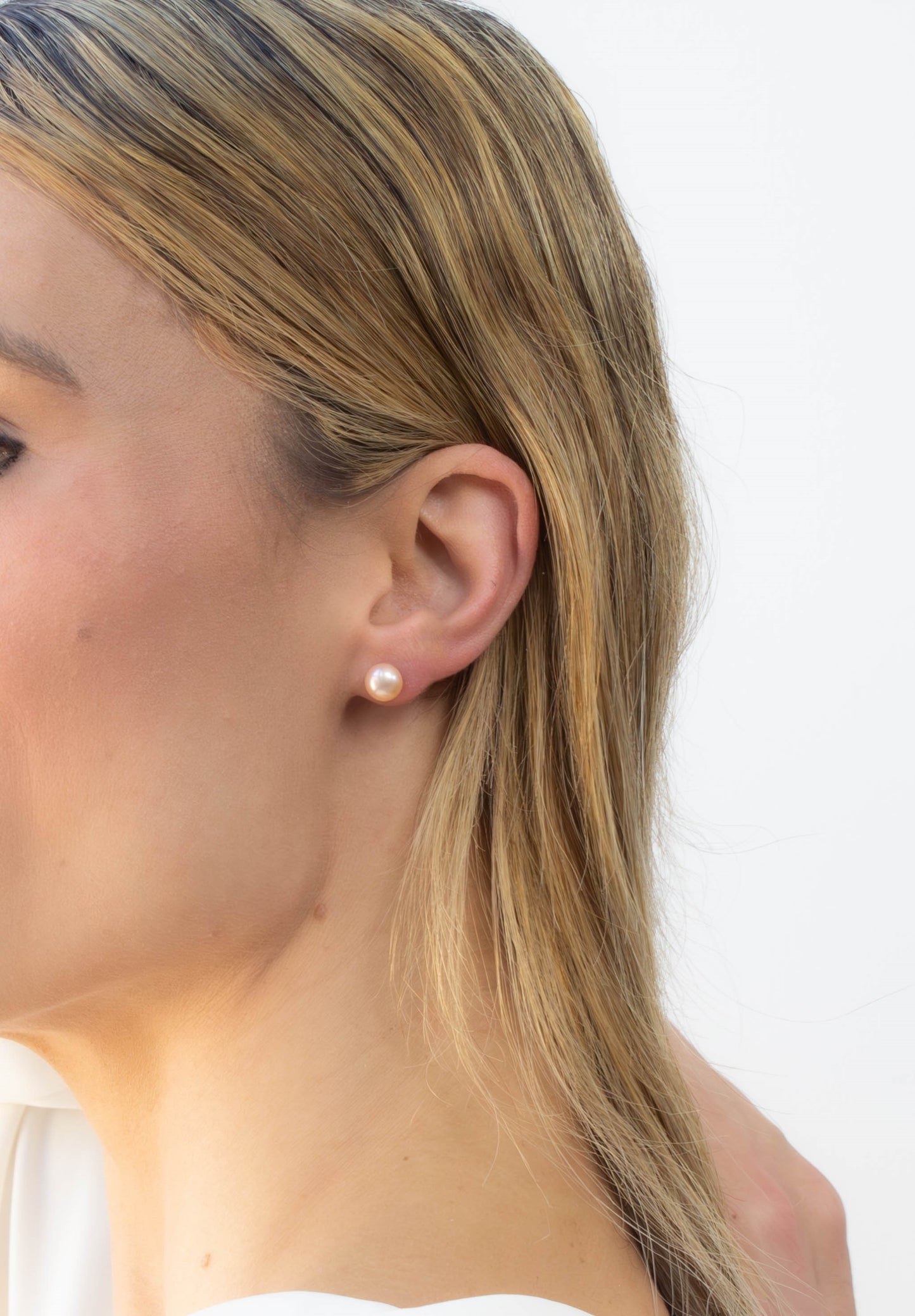 Pink Pearl Studs