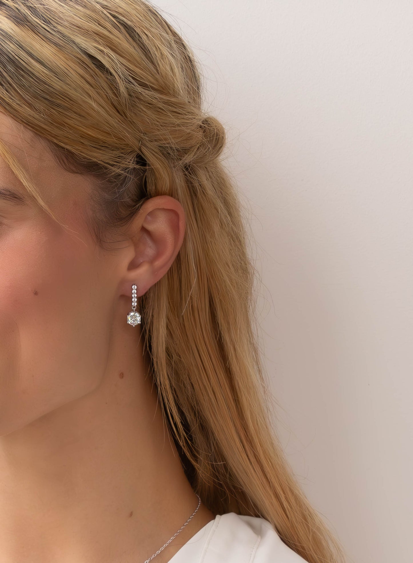 Moissanite Drop Earrings