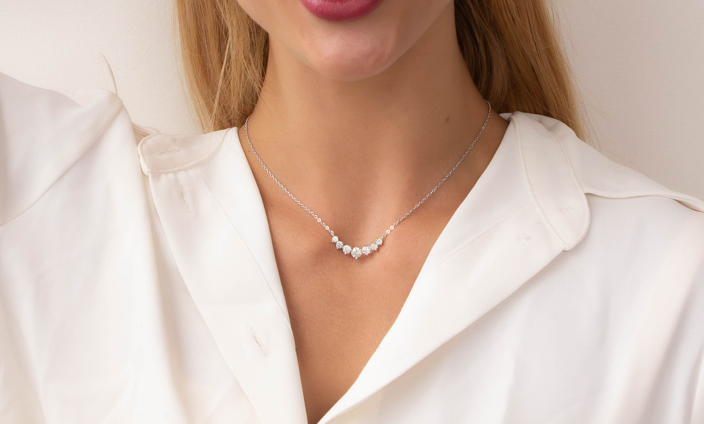 Moissanite Smile Necklace