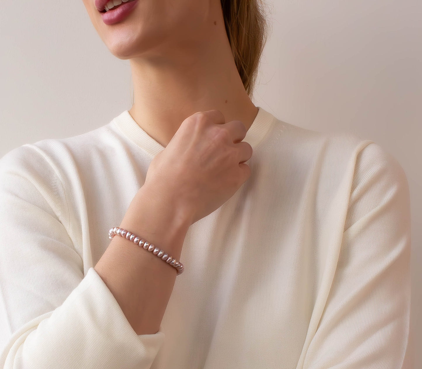 Purple Pearl Bracelet