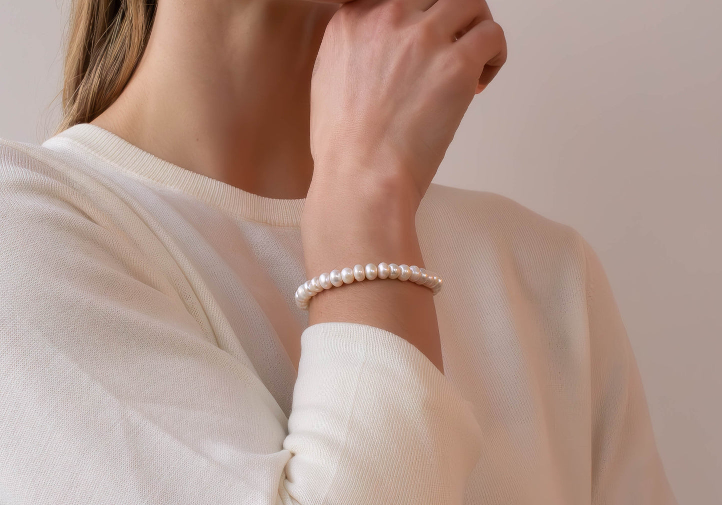 White Pearl Bracelet