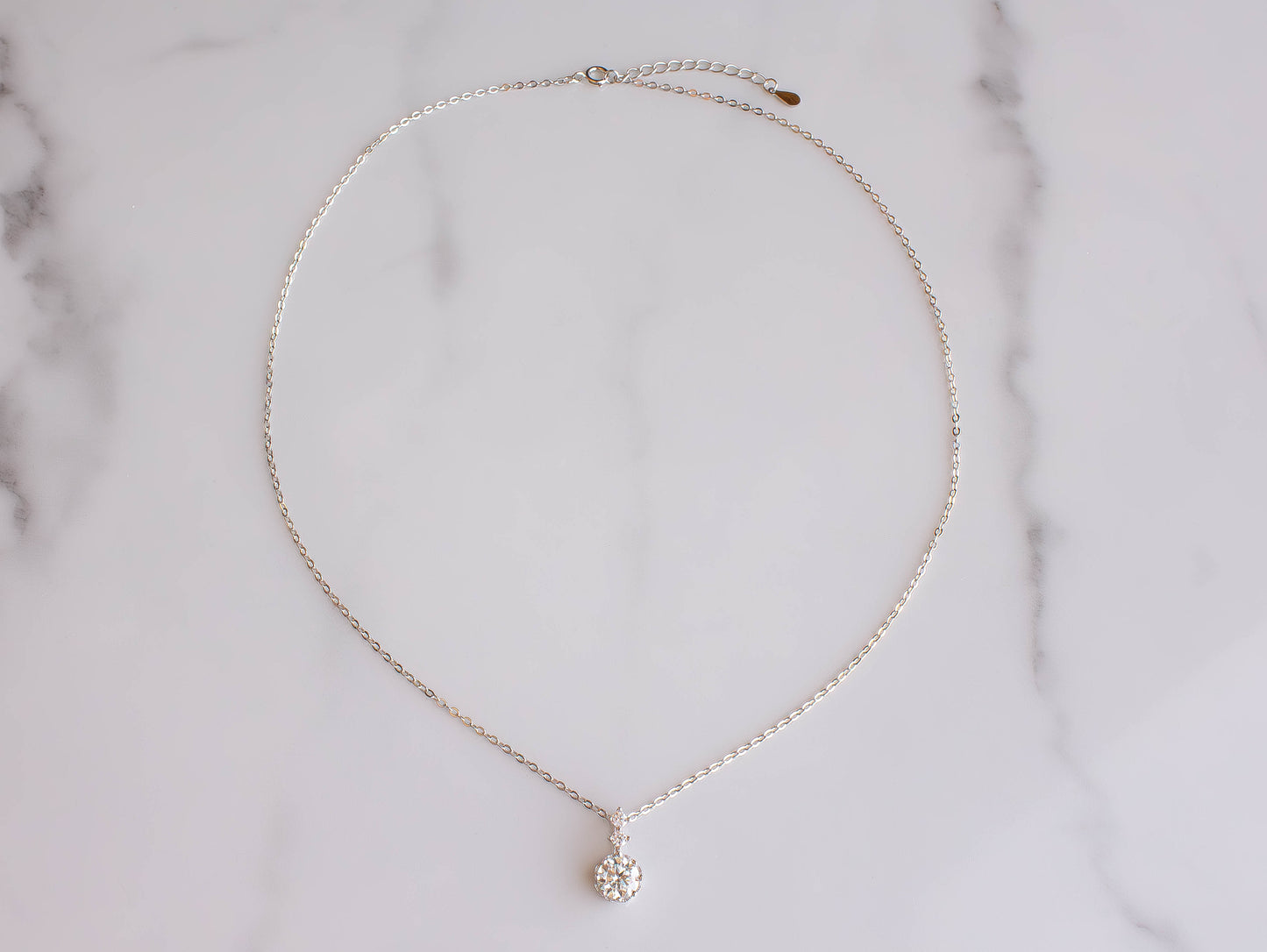 Moissanite Drop Necklace