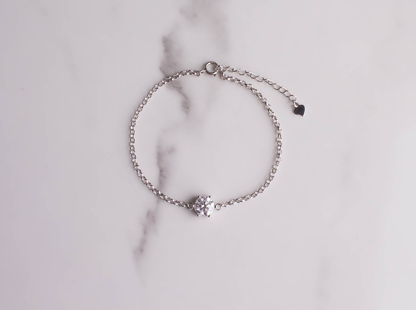 Moissanite Solitare Bracelet