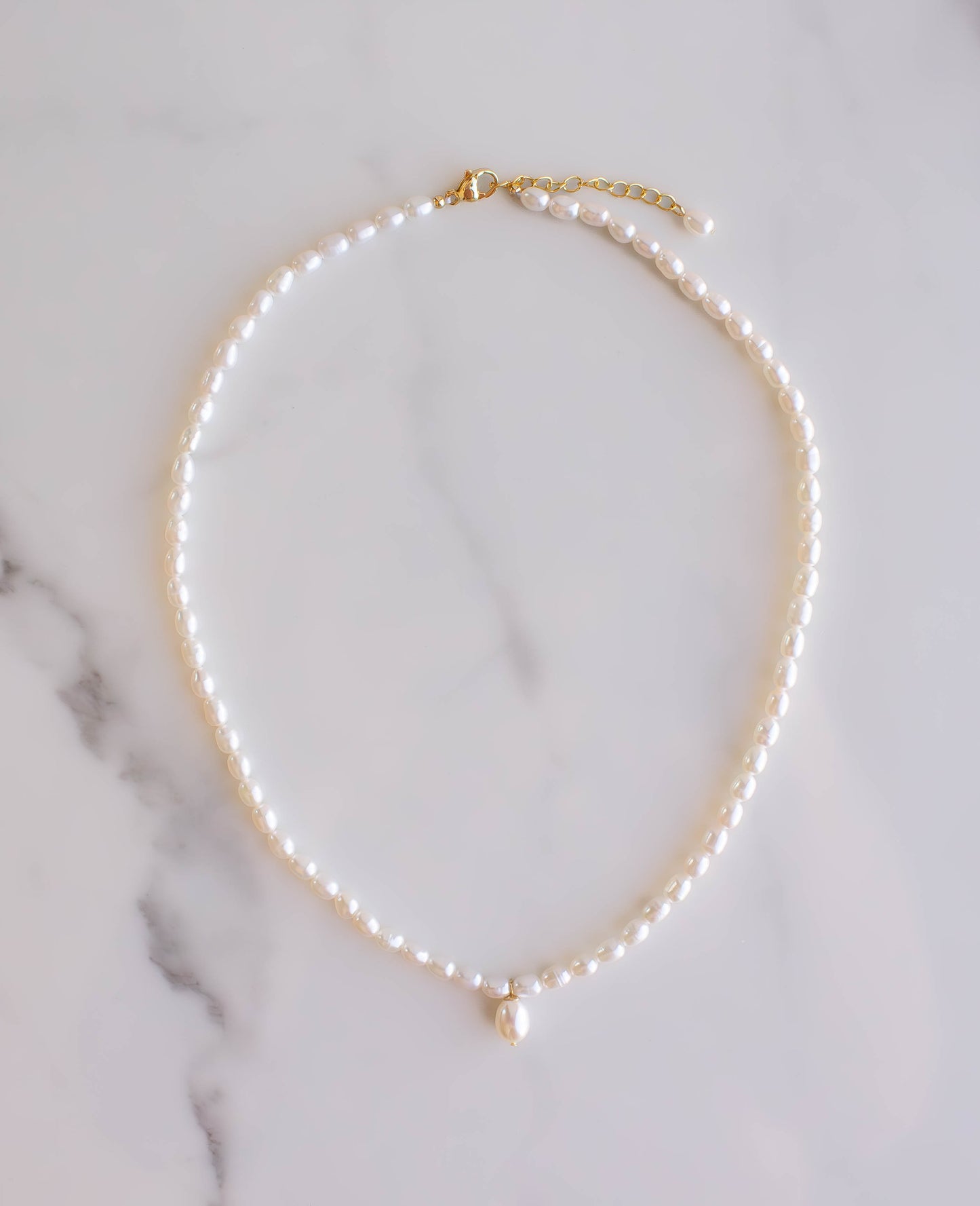 Teardrop Pearl Necklace