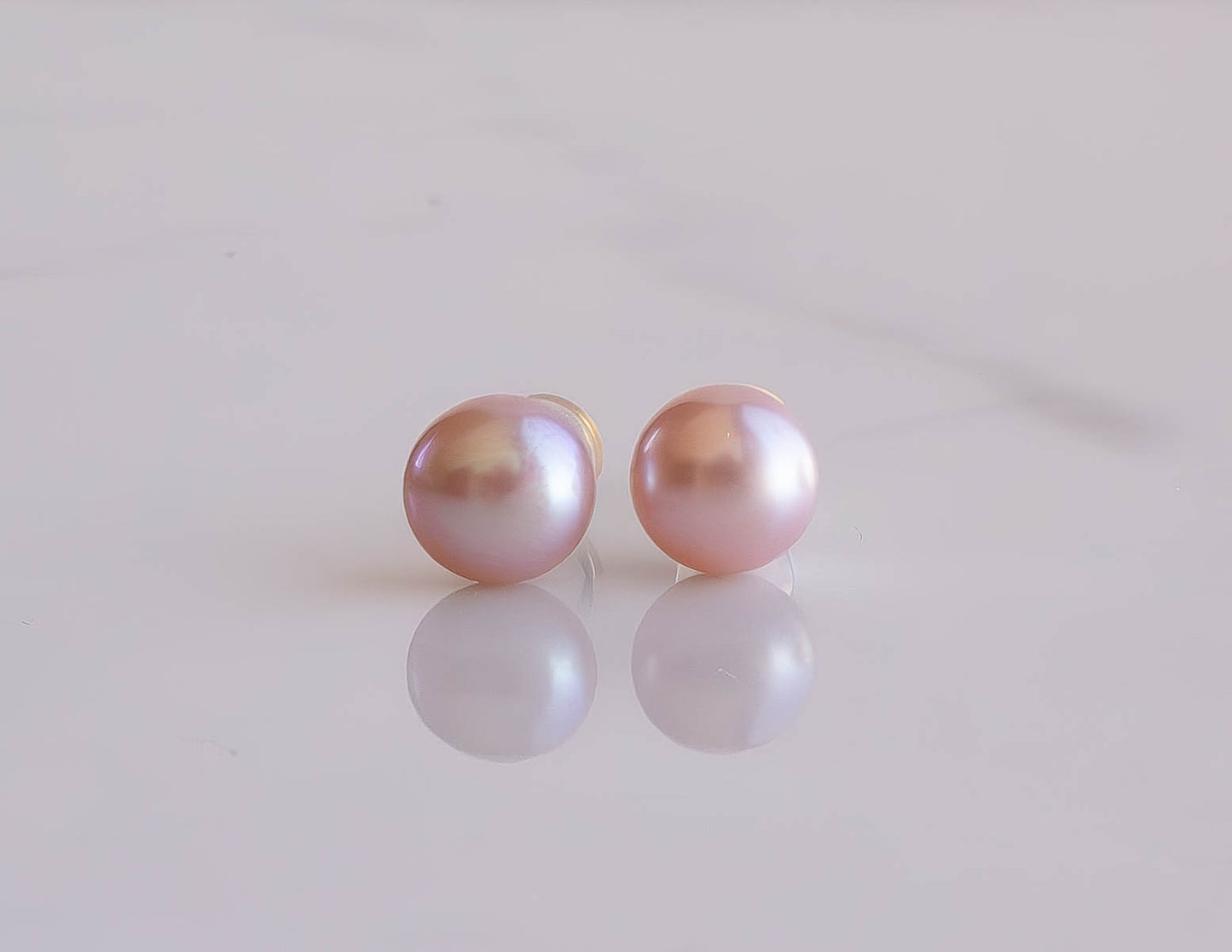 Purple Pearl Studs