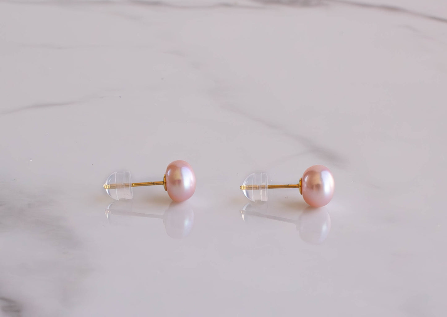 Purple Pearl Studs