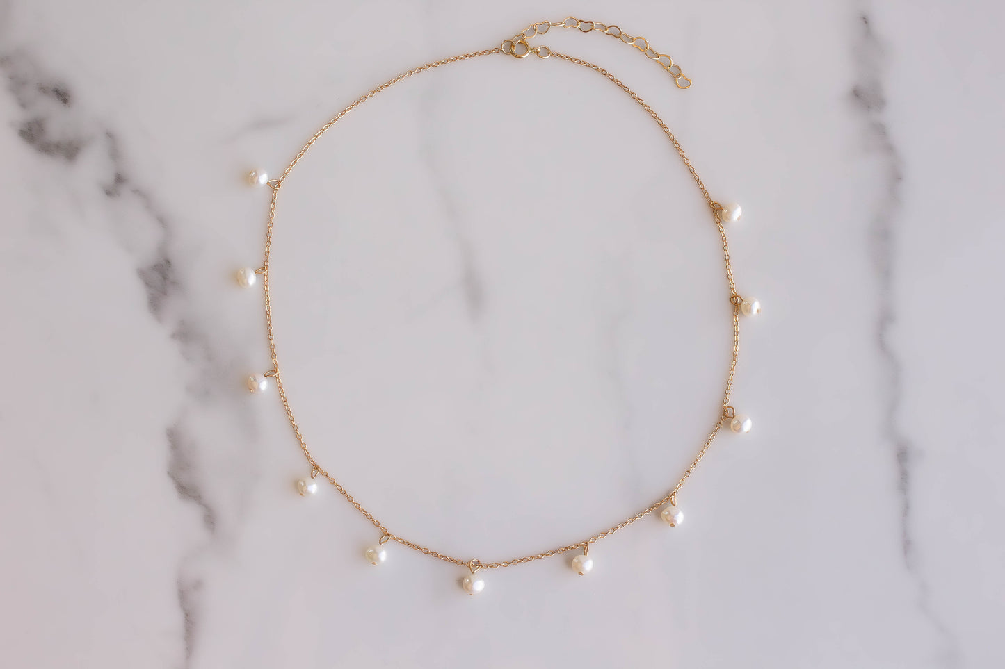 Scattered Pearl Necklace