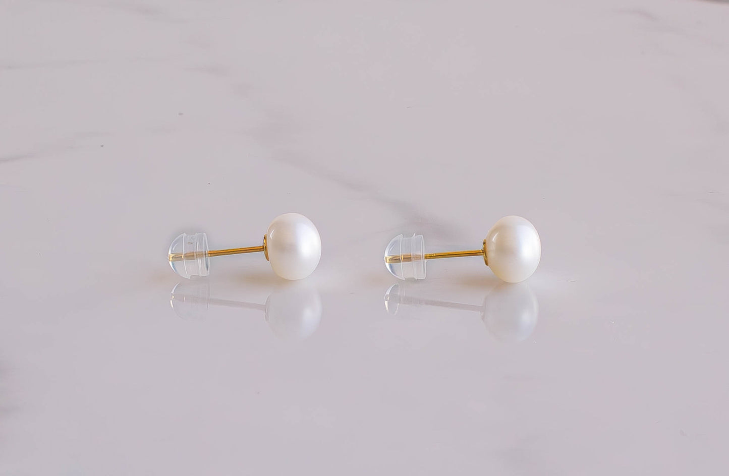 White Pearl Studs