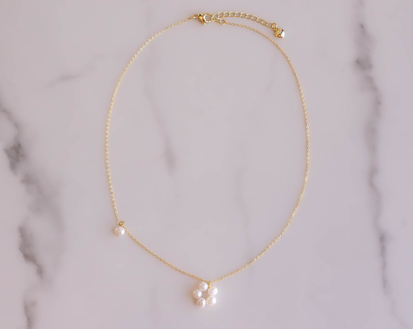 Hooped Pearl Necklace