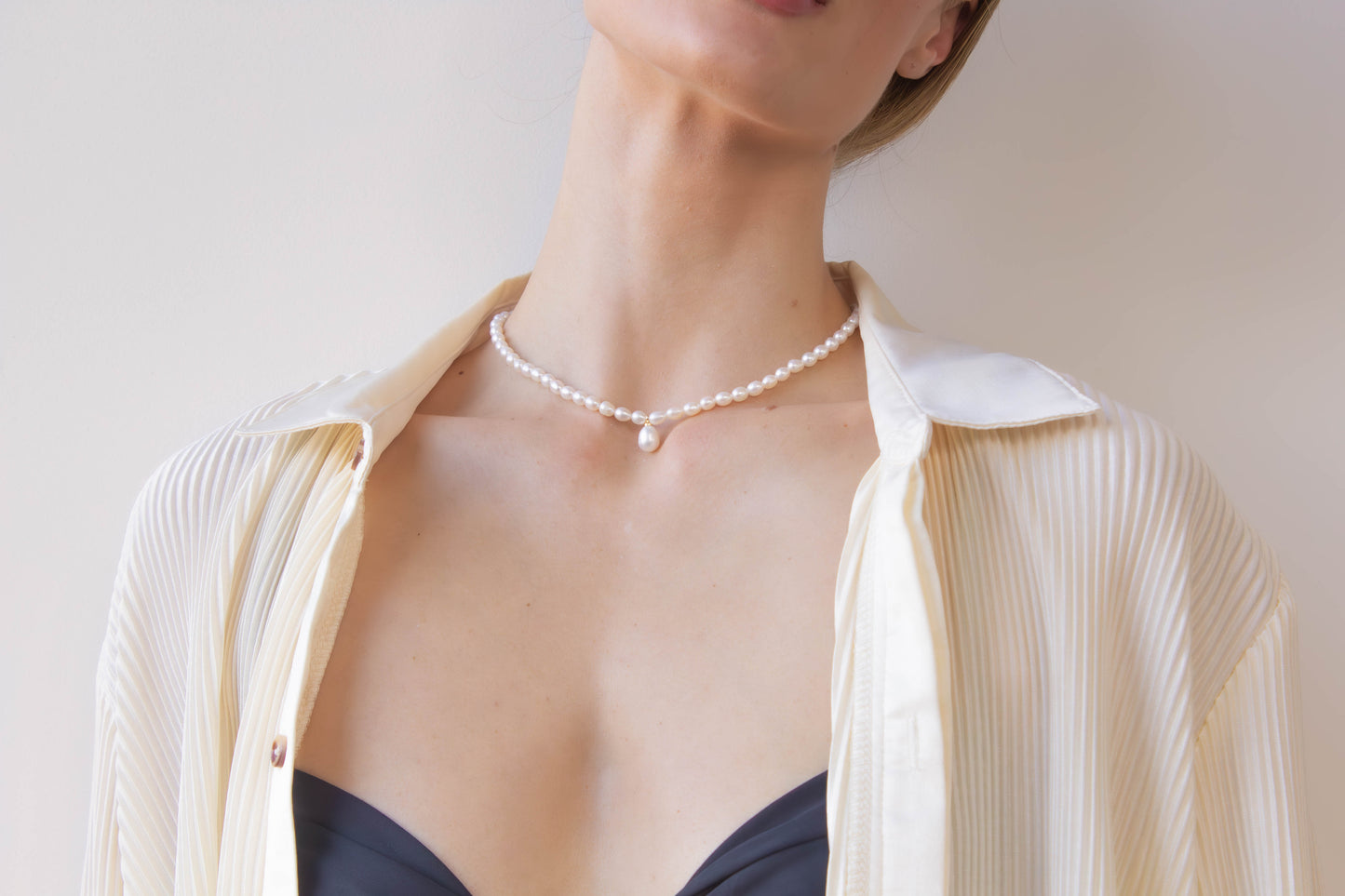 Teardrop Pearl Necklace