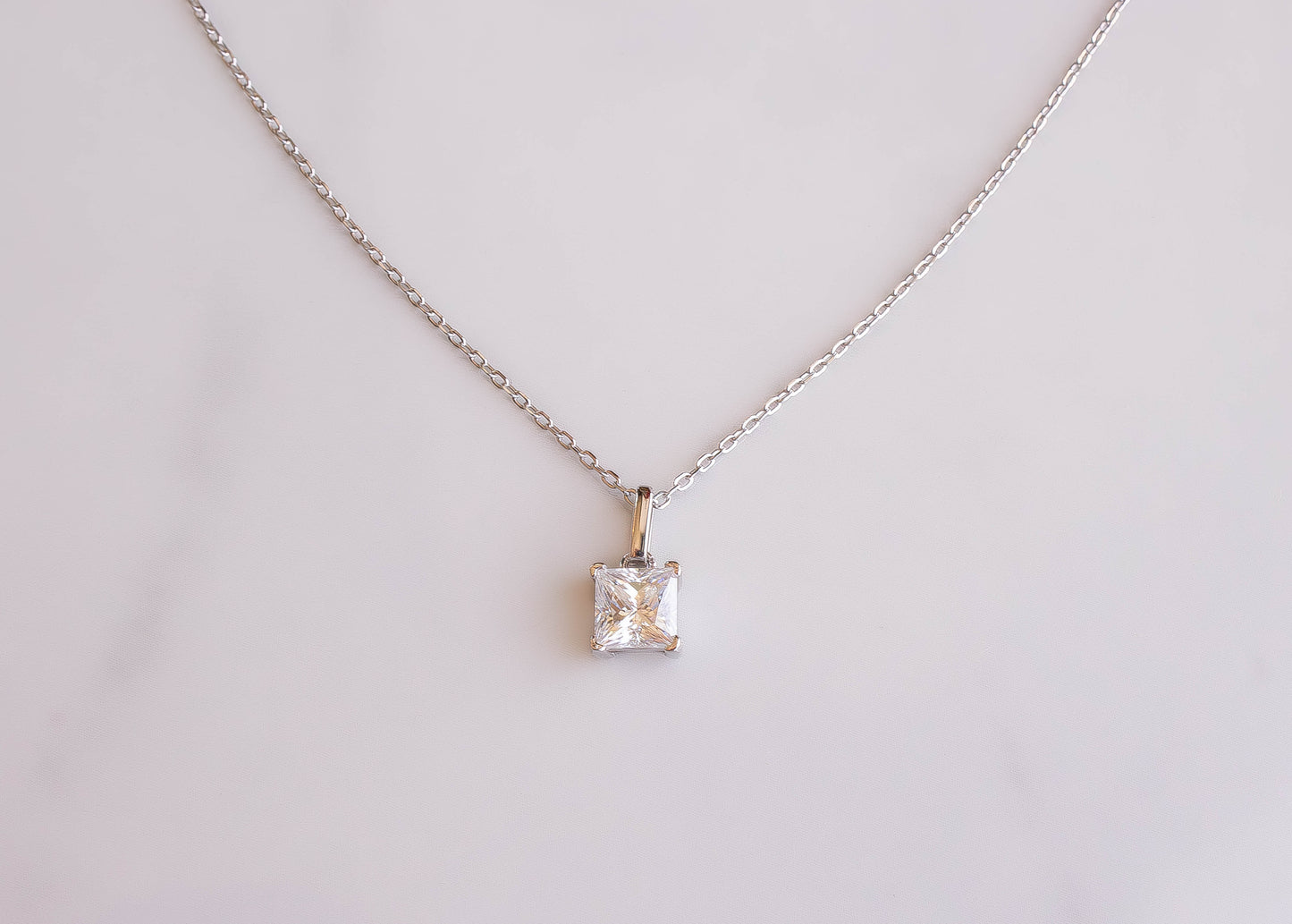 Moissanite Princess Cut Solitare