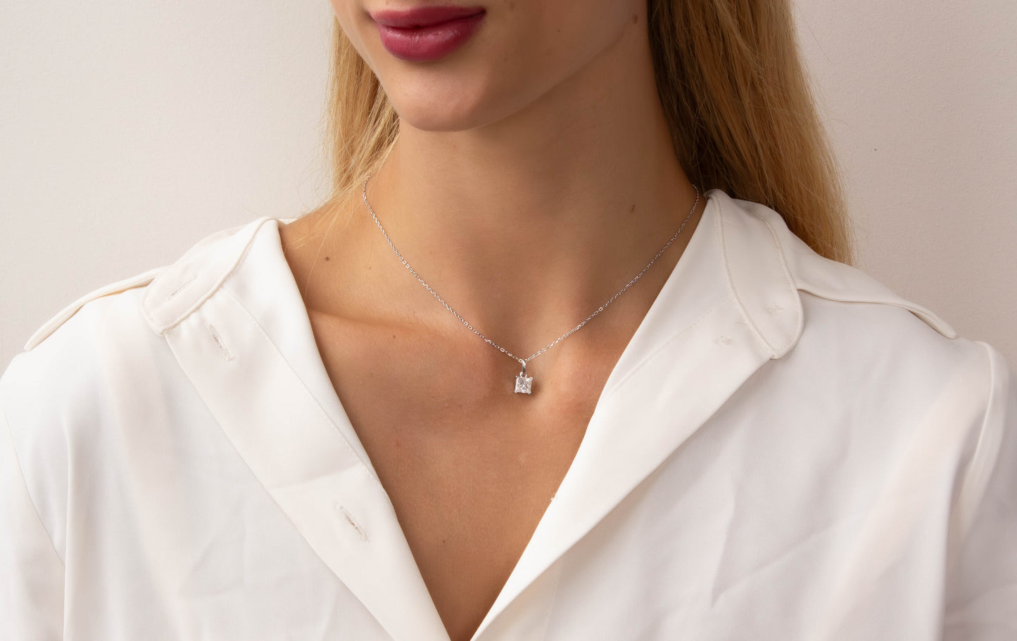 Moissanite Princess Cut Solitare